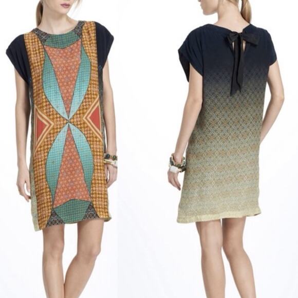 Anthropologie Tanvi Kedia Avizeh Black Motif Patchwork Dress - Picture 5 of 12